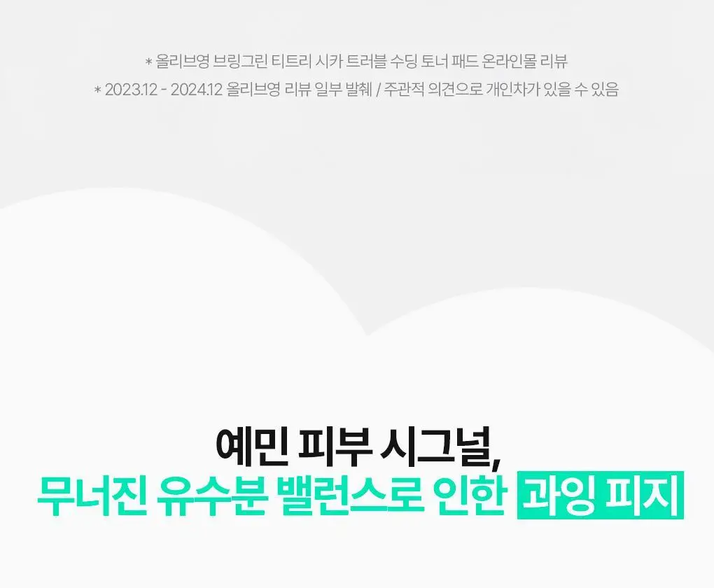 [1분진정] 브링그린 티트리 시카 트러블 수딩 토너패드 90매 (리필기획/단품) 상세페이지 5